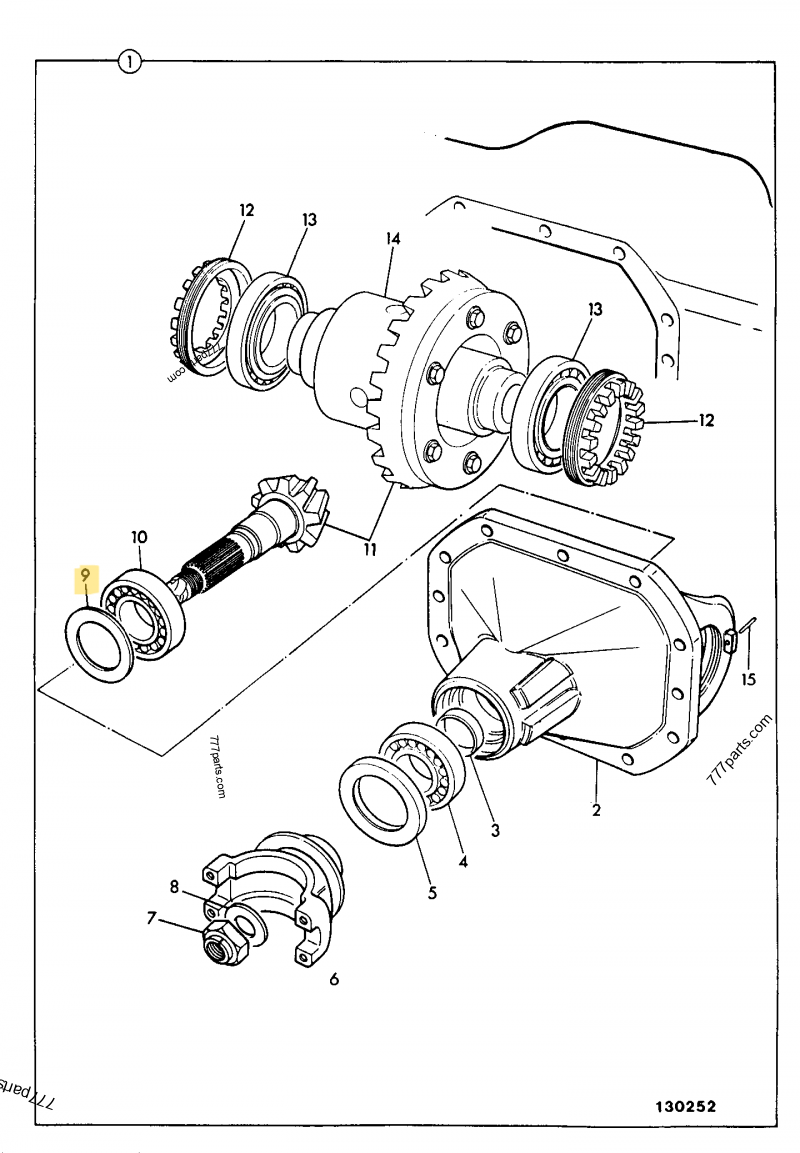 Kit de cales compatible pour JCB 2