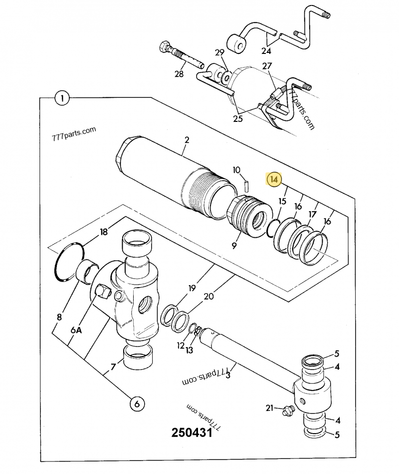 Kit de joints 60x100 compatible pour JCB 2