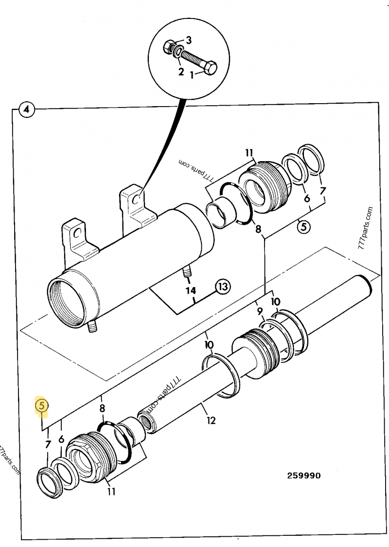 Kit de joints direct 50x90 compatible pour JCB 2