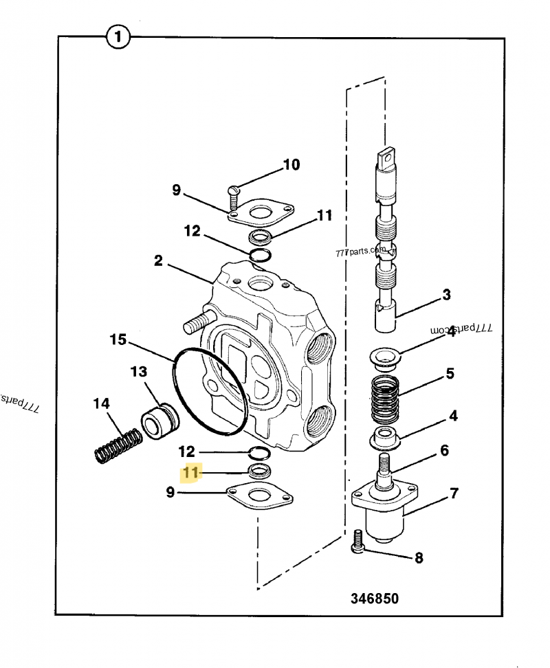 Joint distributeur compatible pour JCB 2
