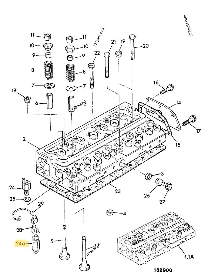 Manocontact temp eau compatible pour JCB 2