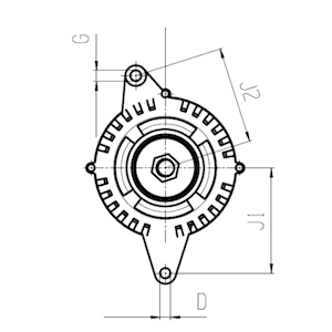 Alternateur compatible pour Perkins, pour Caterpillar, pour Manitou 2
