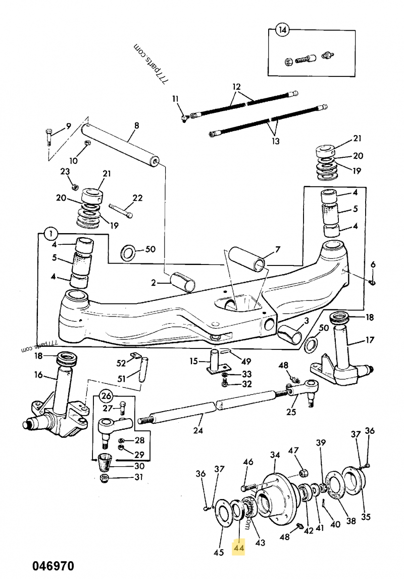 Joint spi de moyeu compatible pour JCB 2
