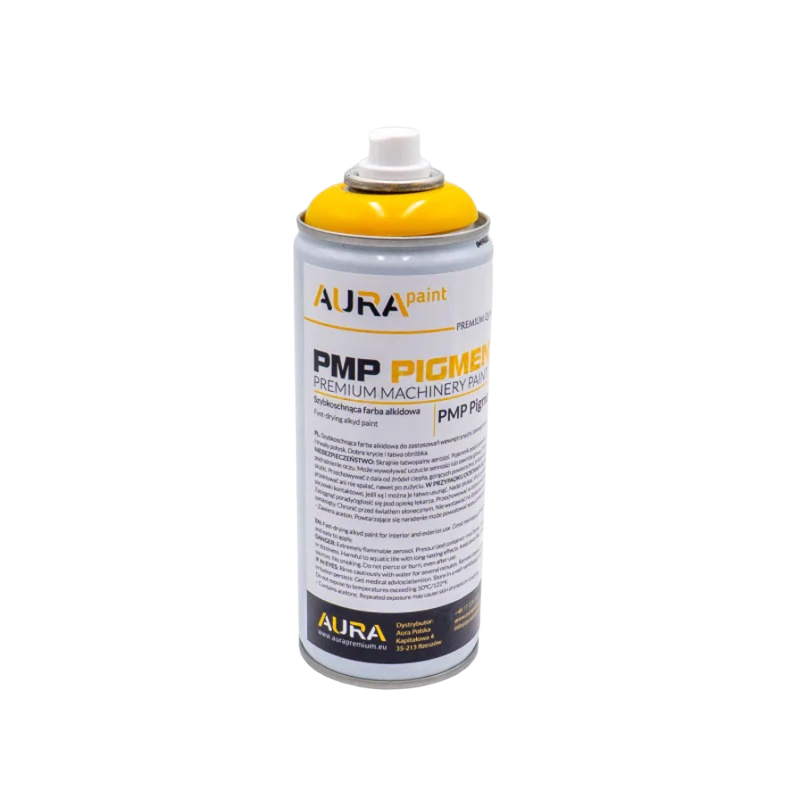 Bombe aerosol peinture jaune compatible pour JCB 2