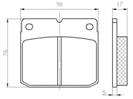 Plaquettes de frein compatible pour JCB 4