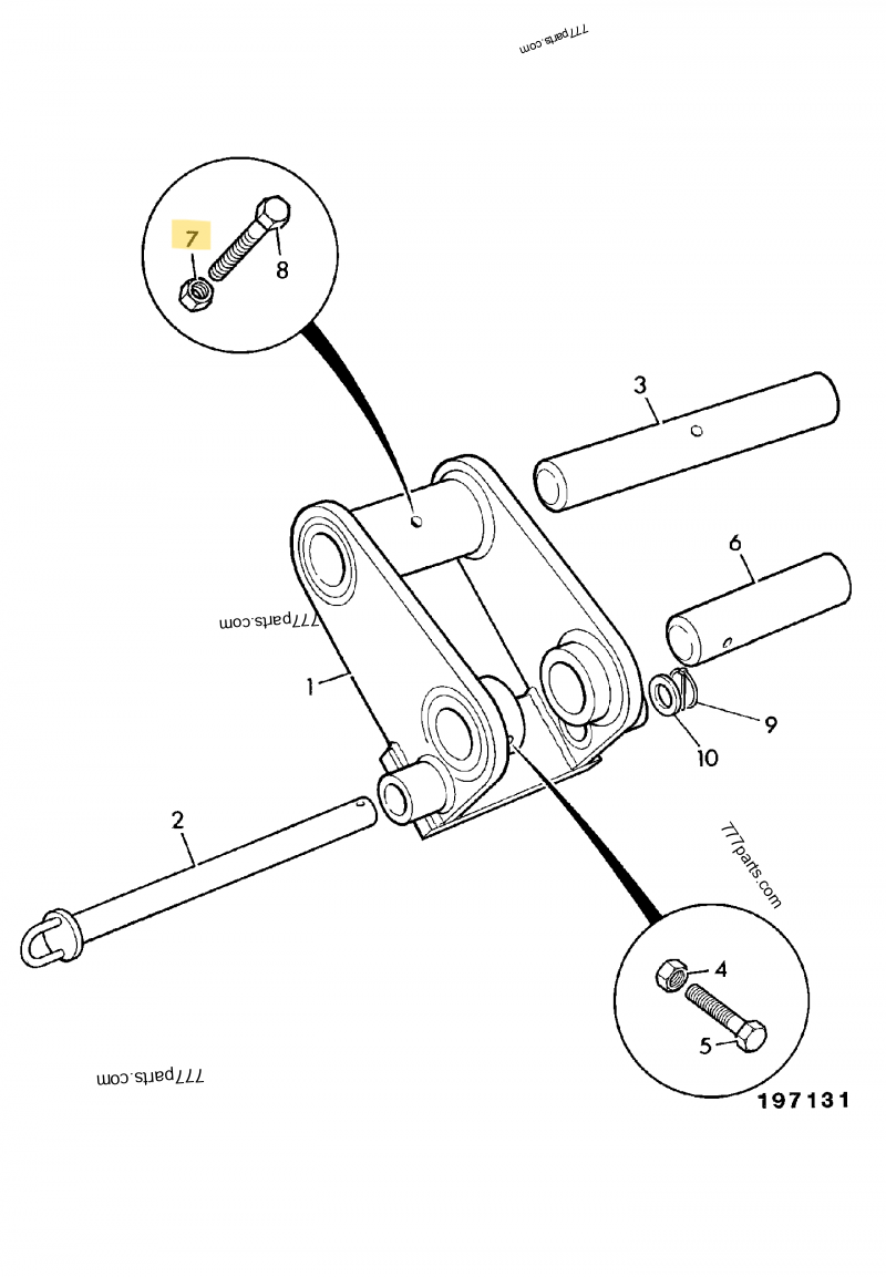 Ecrou 1/2unf compatible pour JCB 2