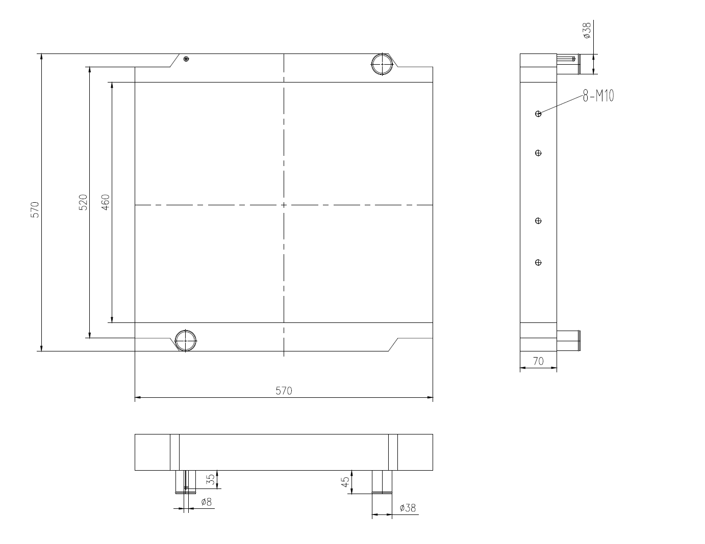 Radiateur eau compatible pour JCB 2
