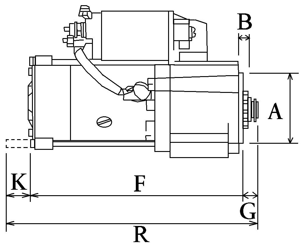 Demarreur compatible pour JCB 2