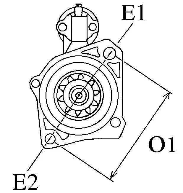 Demarreur compatible pour JCB 4