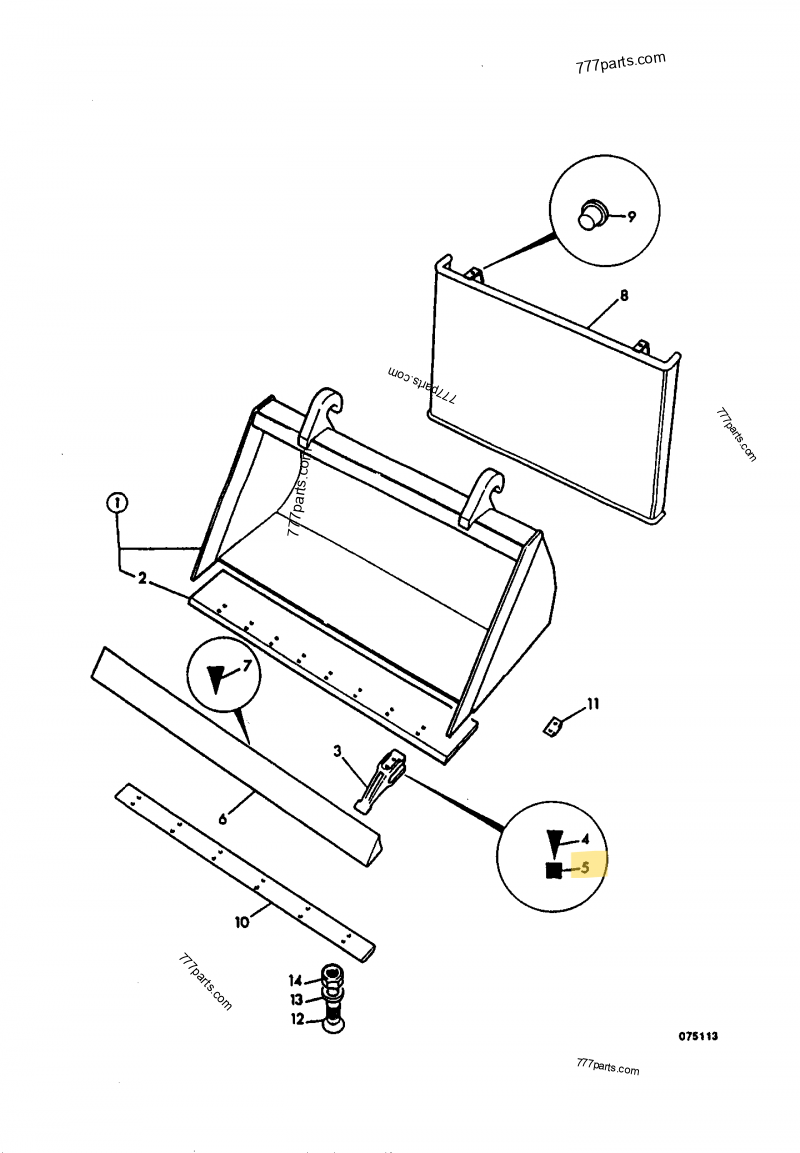 Ecrou 3/4 unf compatible pour JCB 2