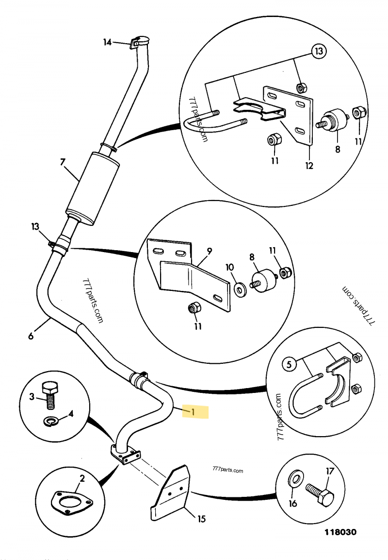 Tuyau ech compatible pour JCB 2