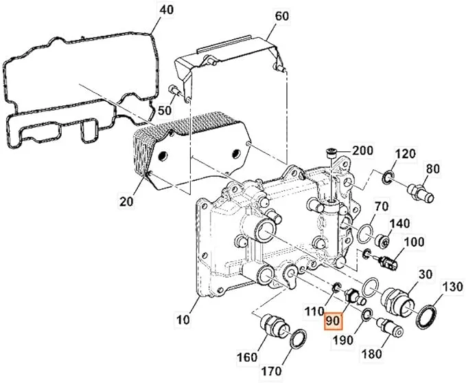 Interrupteur - pression huile compatible pour JCB 4