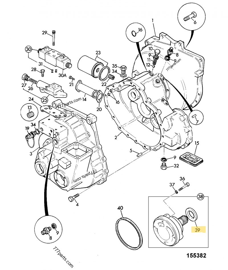 Joint spi 49,2x69,95x9,5 compatible pour JCB 5