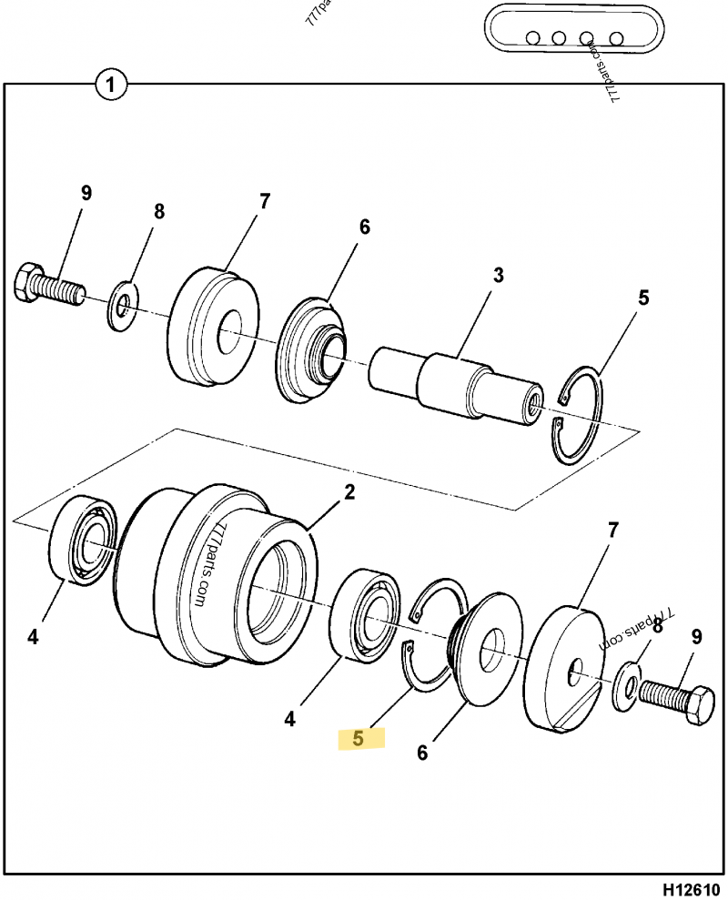 Circlip compatible pour JCB 5