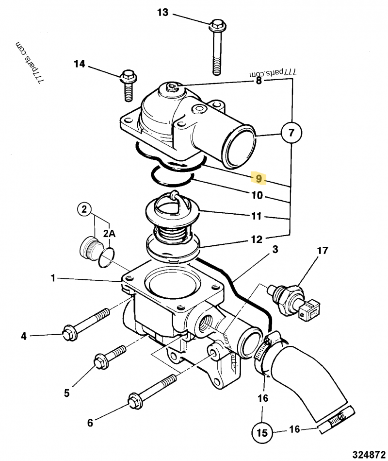 Joint torique compatible pour Perkins, pour Manitou, pour Massey Ferguson 2