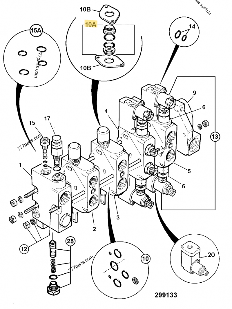 Kit de joints intersection compatible pour Caterpillar, pour Case, pour New Holland 2