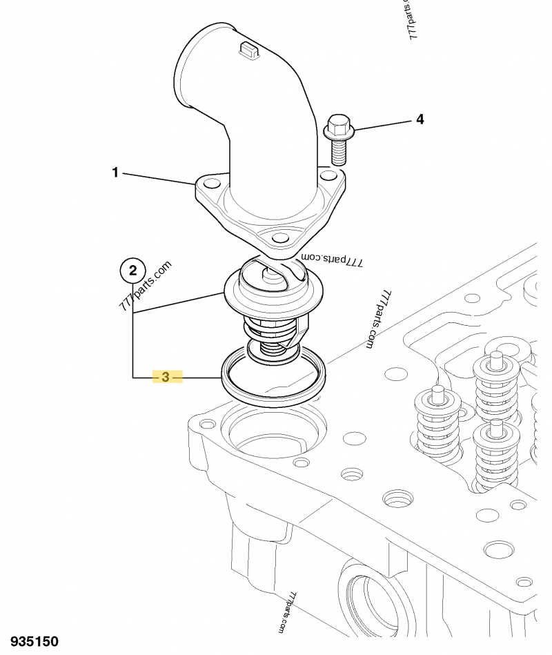 Joint thermostat compatible pour JCB 2