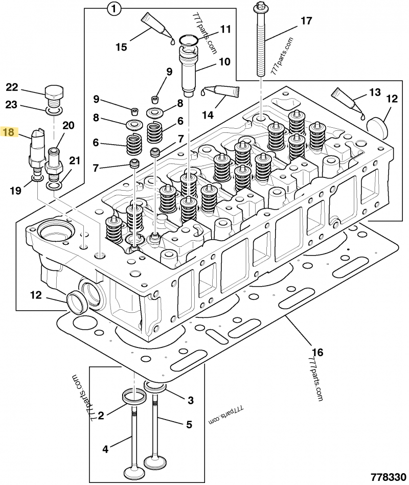 Sonde température eau compatible pour JCB 5