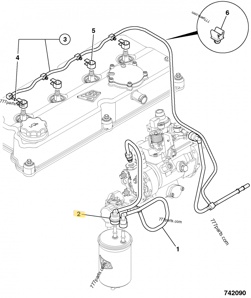 Tuyau go compatible pour JCB 2