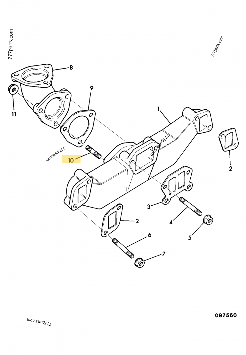 Goujon compatible pour JCB 6