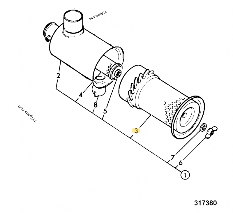 Filtre à air ext compatible pour Neuson 3