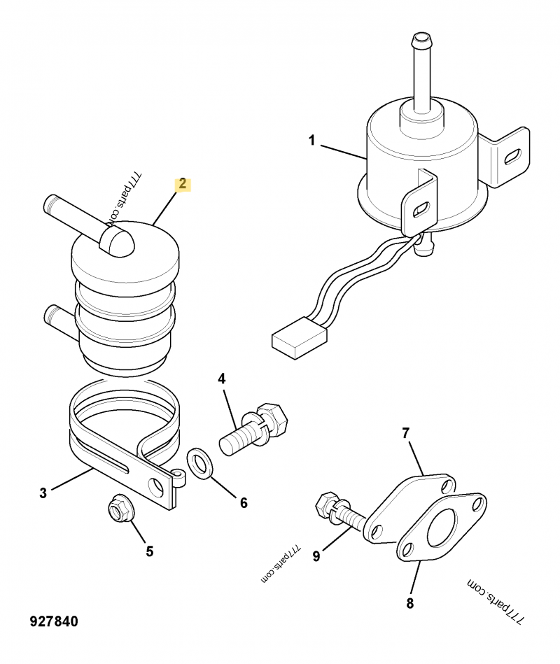 PREFILTRE GASOIL POUR JCB REF 32/922300 2