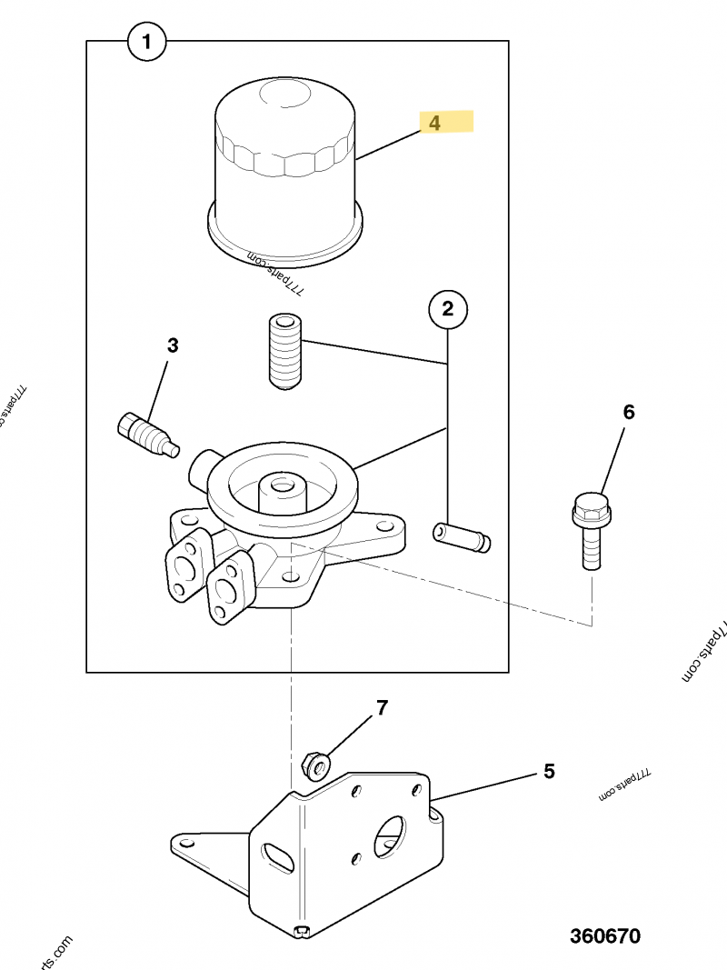 Filtre à huile moteur compatible pour Isuzu, pour TCM, pour Toyota 2