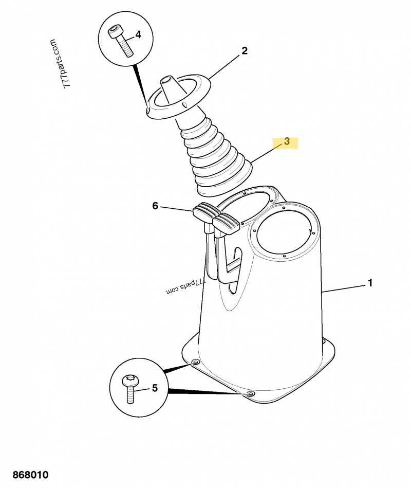 Soufflet compatible pour JCB 4