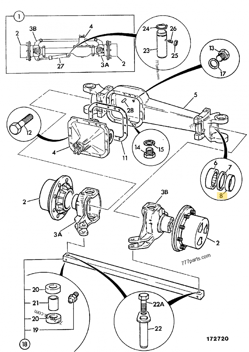 Joint mousse compatible pour JCB 2
