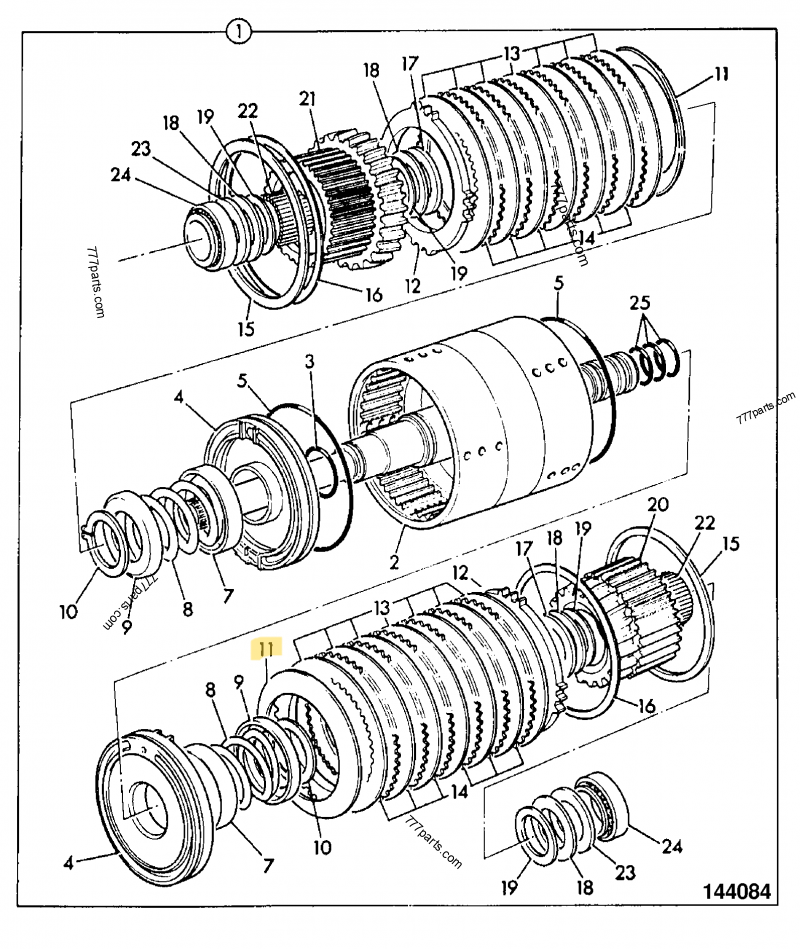 Rondelle belleville compatible pour JCB 2