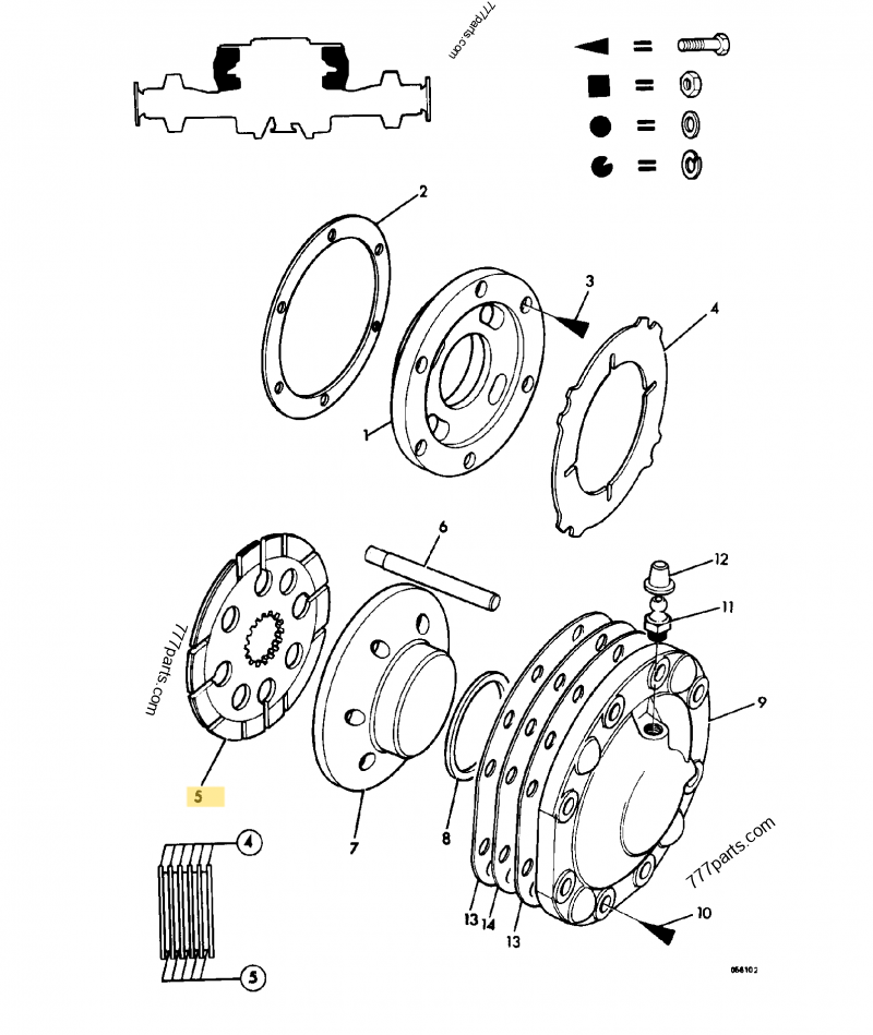 Friction frein compatible pour JCB 2