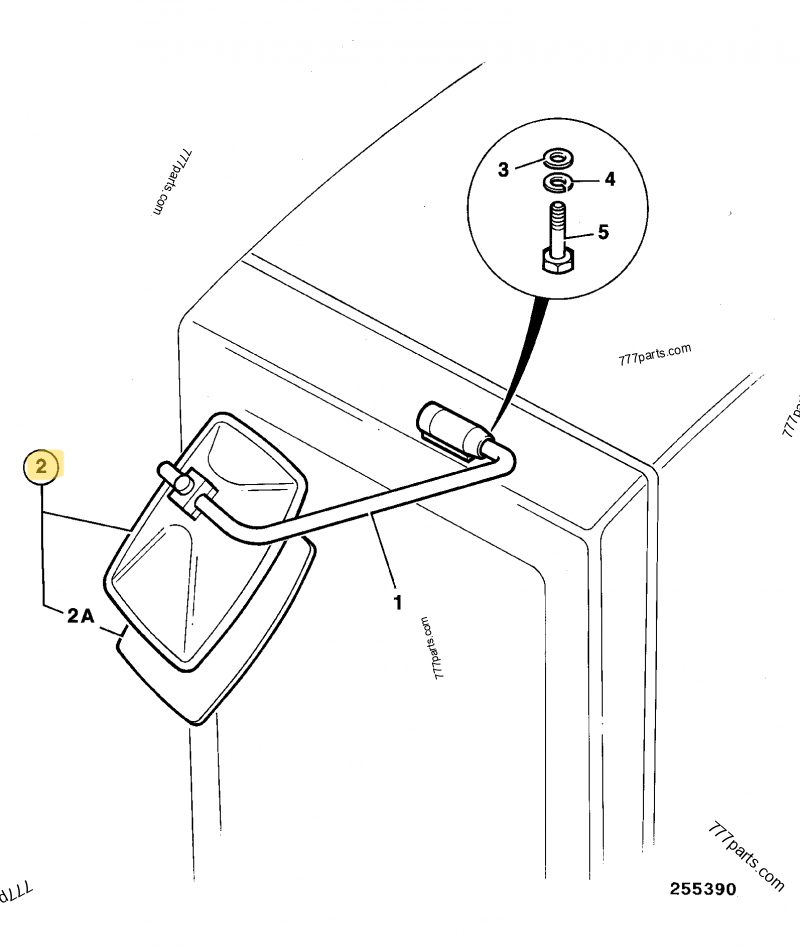 Glace retro compatible pour JCB 2