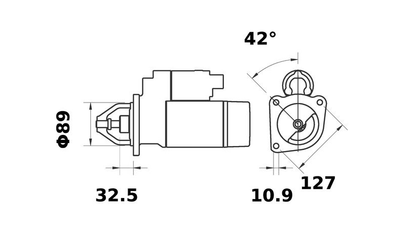 Demarreur 12v compatible pour Perkins, pour Caterpillar, pour Case 3