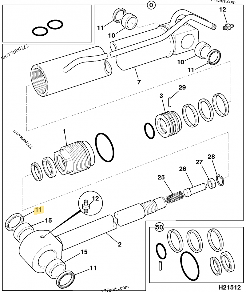 Joint etancheite compatible pour JCB 5