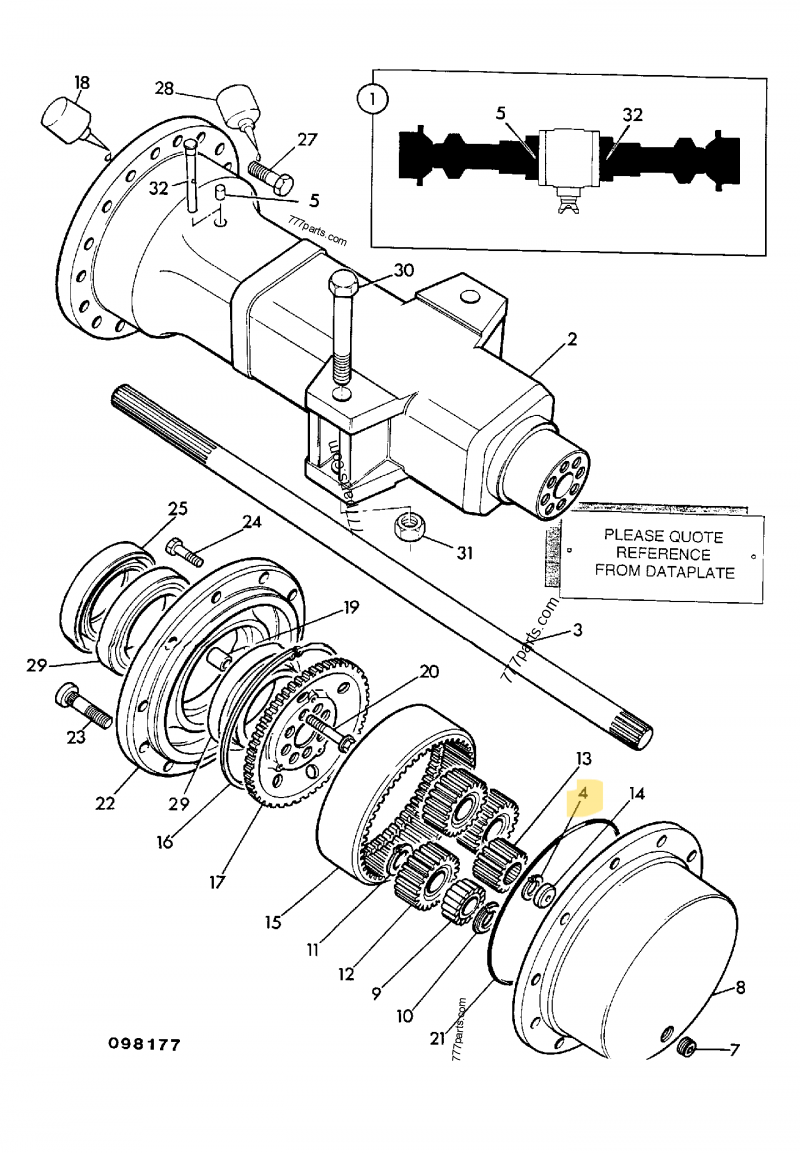 Circlip compatible pour JCB 2