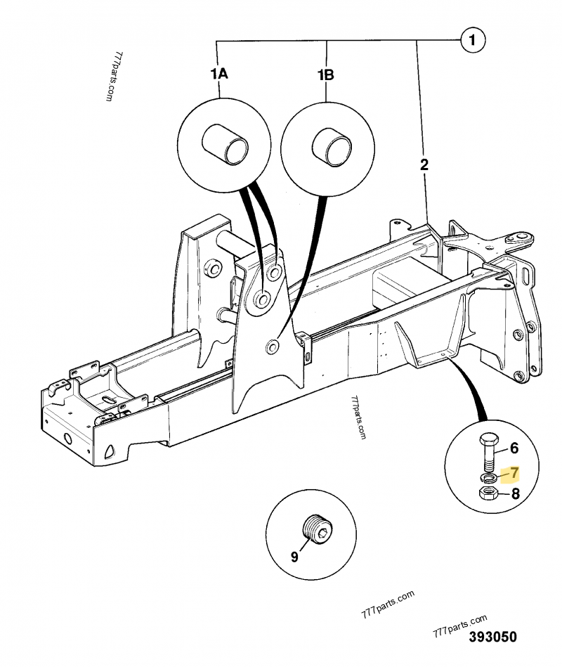 Rondelle compatible pour JCB 2