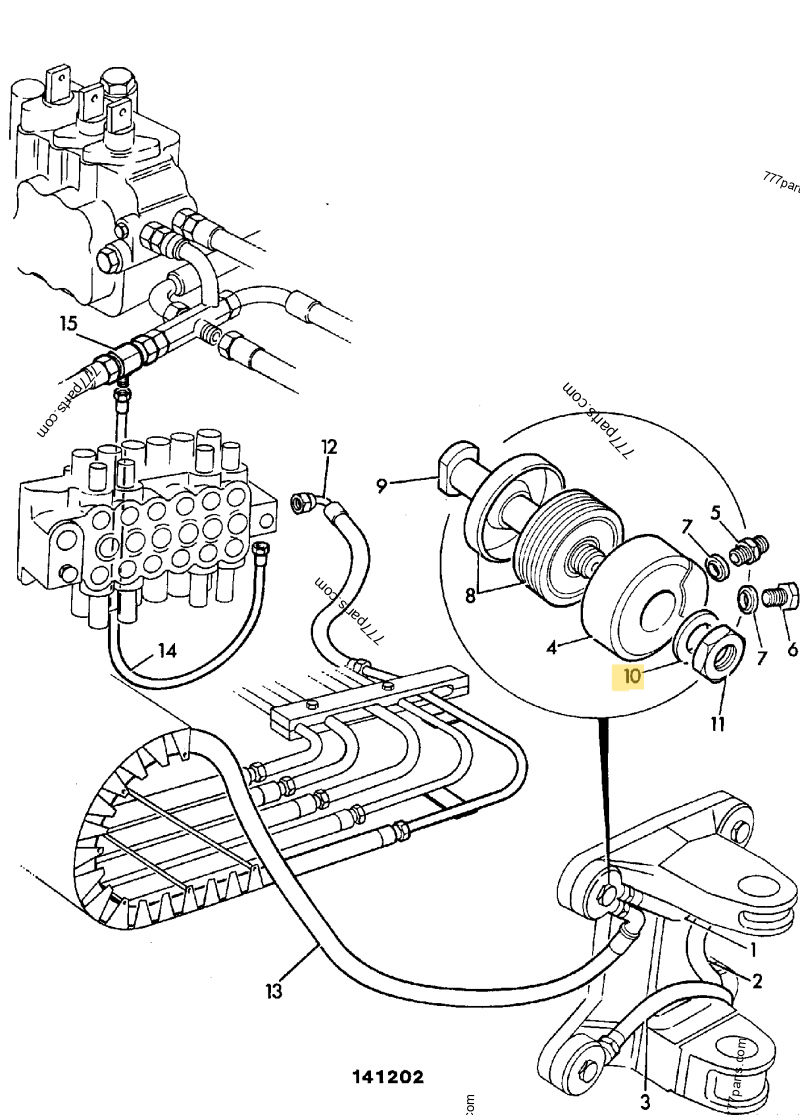 Rondelle blocage compatible pour JCB 4