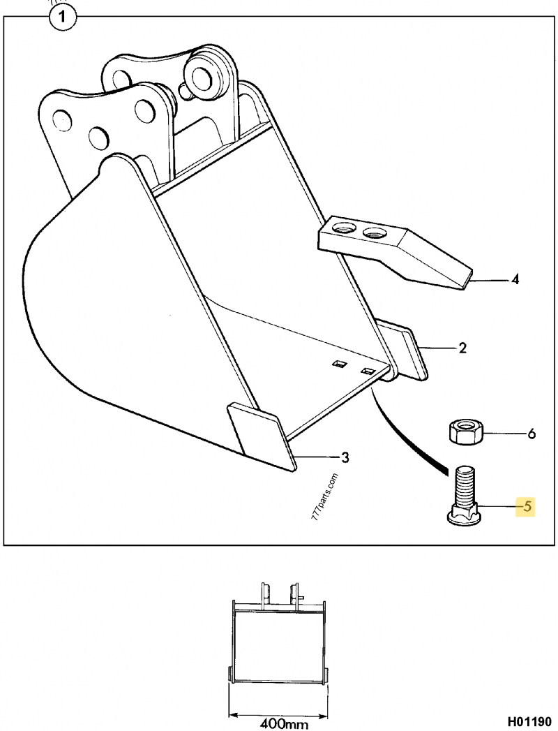 Vis de dent compatible pour JCB 2