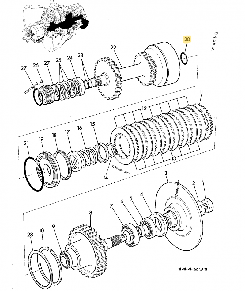 Joint torique compatible pour JCB 2