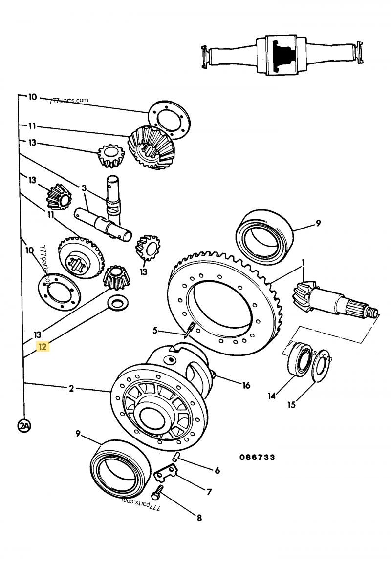 [CP-01618] Rondelle incurvee compatible pour JCB