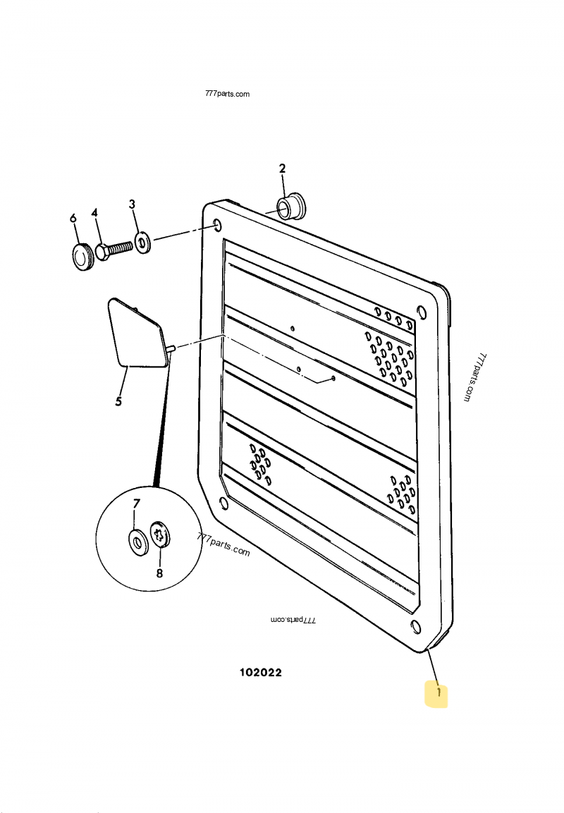 [CP-01629] Calandre compatible pour JCB