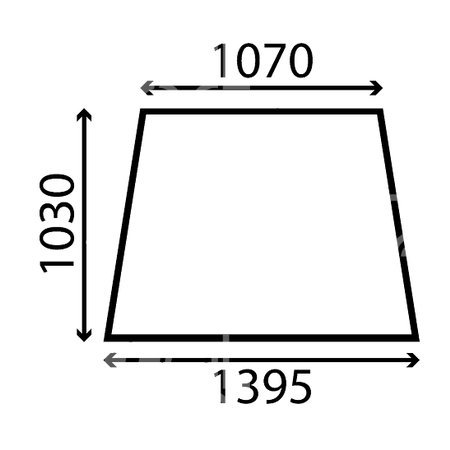 [CP-01692] Pare brise teinte ref compatible pour JCB