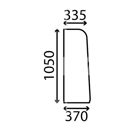 [CP-01693] Vitre laterale arg ref compatible pour JCB