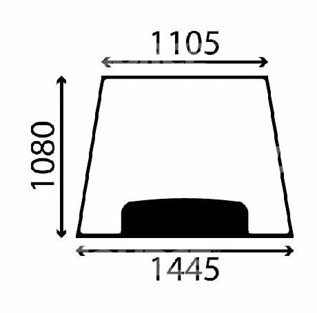 [CP-00449] Pare brise compatible pour JCB